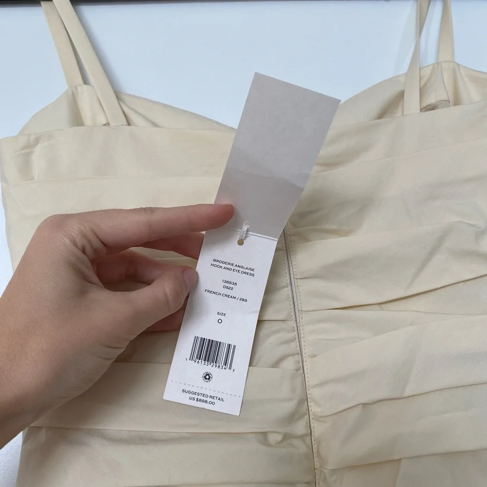 NWT Tory Burch Broderie Anglaise Hook And Eye Dress $898 0 - Picture 11 of 13